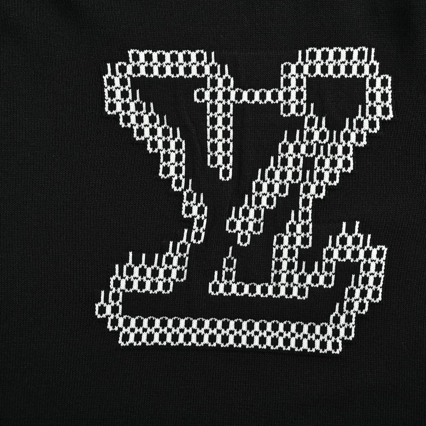 Louis Vuitton/Louis Vuitton front and back jacquard large logo knitted short sleeves